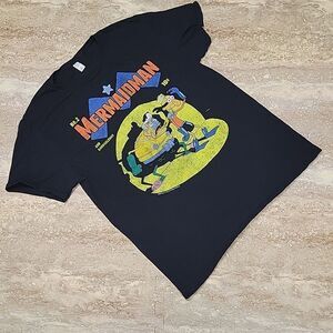 VIACOM MENS MERMAID MAN SPONGE BOB COTTON TEE SIZE MEDIUM